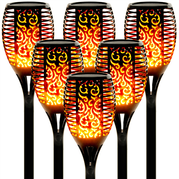 Solar Lights Outdoor Upgraded 43(6 PACK)