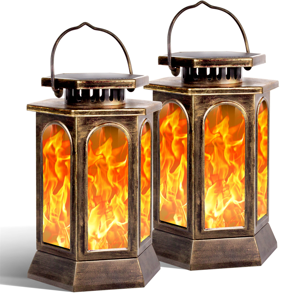 Hexagonal Lantern Lamp Set